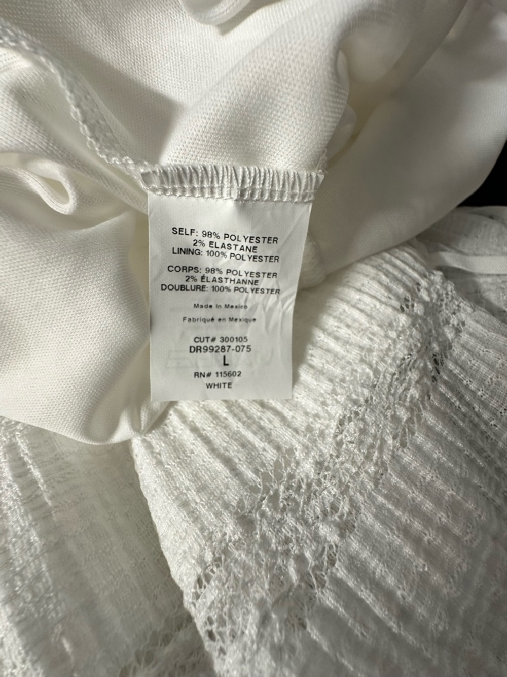 Magnolia Boutique Sleeveless Dress White Crochet Knit Spaghetti Strap Maxi Sz L - Picture 5 of 9
